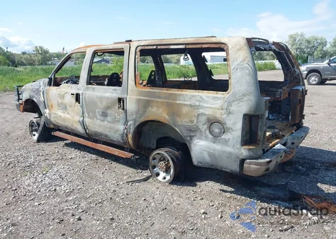 2002 Ford Excursion Limited from USA, damaged, VIN 1FMSU43F12EB34389